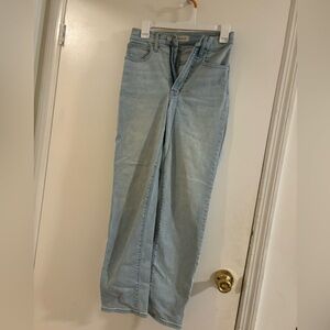 Madewell Blue Straight Leg Jeans Classic Fit